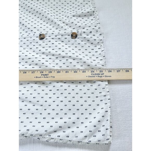 LC Lauren Conrad Women’s V-Neck Ruffled Collar Ivory Blouse Granny Core XL - Picture 9 of 9